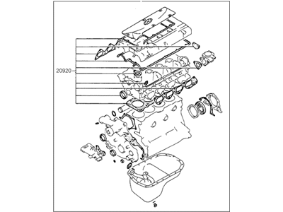 Hyundai 20910-33D01 Gasket Kit-Engine Overhaul