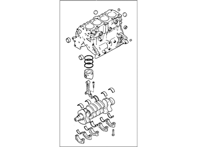 Hyundai 21102-32C00 Engine Assembly-Short