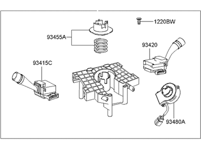 Hyundai 93460-2C240 Switch Assembly-Multifunction