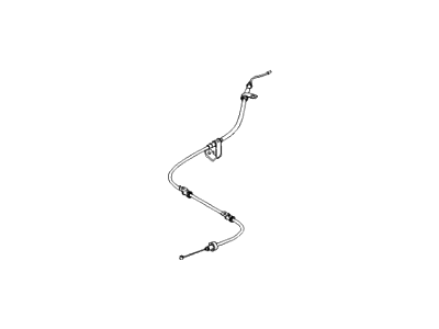 Hyundai Accent Parking Brake Cable - 59770-1G010