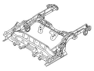 Hyundai 65700-A5011 Member Assembly-Rear Floor Under