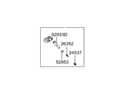Hyundai Sonata TPMS Sensor - 52933-2M550