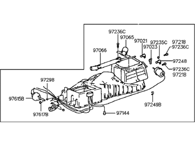 Hyundai 97012-34000 Case Assembly-Heater,Upper