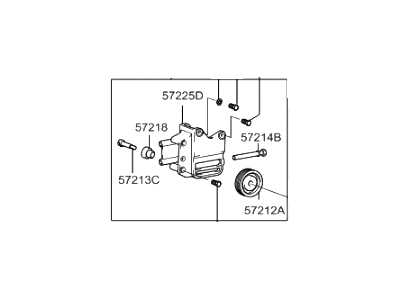 Hyundai 57210-38100 Bracket-Power Steering Oil Pump Mounting