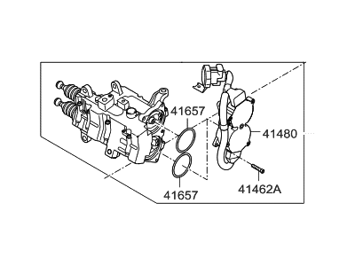 Hyundai 41470-2D210 Actuator Assembly-Clutch(1)