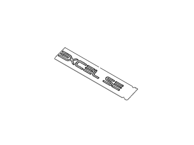 Hyundai 86313-24030-GD Emblem-Excel Se