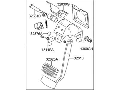 Hyundai 32800-3J100 Pedal Assembly-Brake