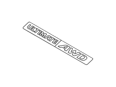Hyundai 86346-B8000 Ultimate Awd Emblem