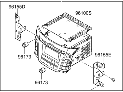 Hyundai 96170-A5270-GUFLT Float Audio Assembly