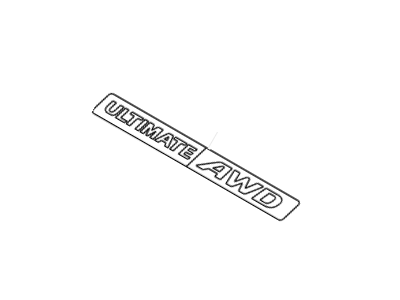Hyundai 86346-4Z000 Ultimate Awd Emblem
