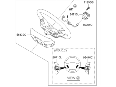 Hyundai 56110-4D520-VA Steering Wheel Body Assembly