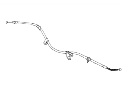 2000 Hyundai Accent Parking Brake Cable - 59760-25000