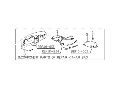 Hyundai 95990-34A14 Repair Kit-Air Bag