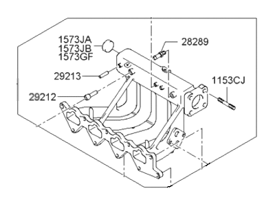 Hyundai 28310-38401 Manifold Assembly-Intake