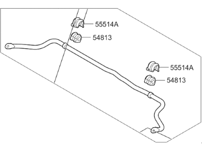 2015 Hyundai Accent Sway Bar Kit - 54810-1R100