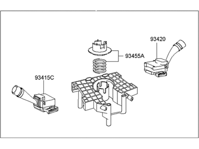Hyundai 93450-2E308 Body Assembly-Multifunction Switch