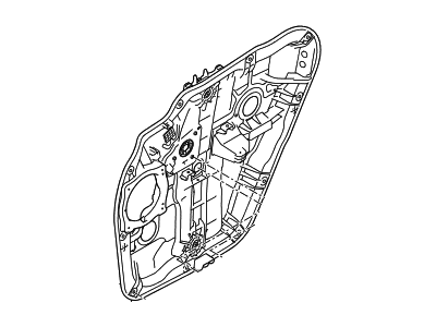 Hyundai 83481-B8000 Rear Right-Hand Door Module Panel Assembly