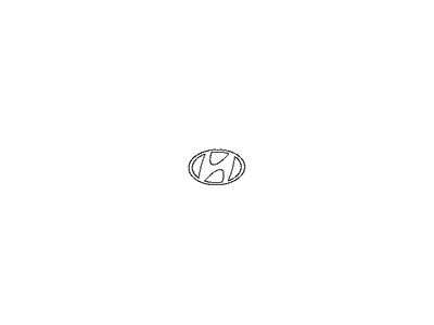 Hyundai 86353-26200 Symbol Mark H Logo Emblem, Rear