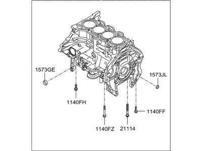 Hyundai 21100-2E020 Block Assembly-Cylinder