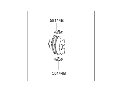 Hyundai Accent Brake Pad Set - 58101-25A00