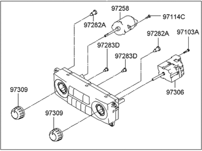 Hyundai 97250-3C000-AX Heater Control Assembly