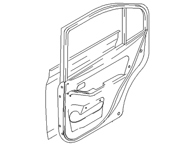 Hyundai 77003-2D021 Panel Assembly-Rear Door,LH