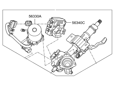 Hyundai 56310-C2700 Column & Shaft Assembly-Steering
