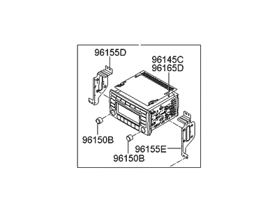 Hyundai 96180-0W500 Audio Assembly