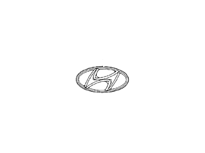 Hyundai 86390-34501 Symbol Mark Emblem