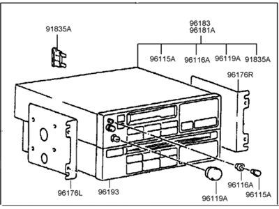 Hyundai 96190-33120 Radio Assembly-Electronic Tune Radio