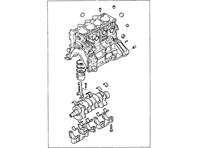 Hyundai 21102-23C00 Engine Assembly-Short