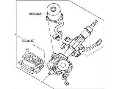 Hyundai Santa Fe XL Steering Column - 56310-2W830