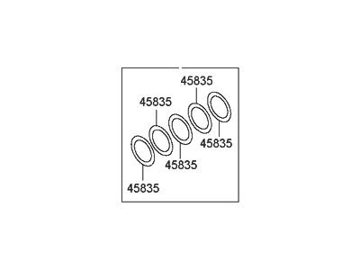Hyundai 45834-39500 Spacer Set-Differential Gear
