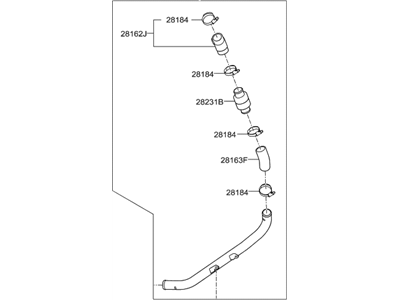 Hyundai 28272-03010 Hose&Pipe Assembly-INTERCOOLER Inlet
