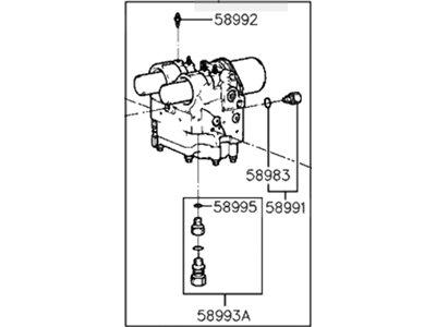 1990 Hyundai Sonata ABS Control Module - 58910-33000