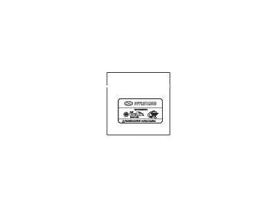 Hyundai 28199-3S000 Label-Air Cleaner