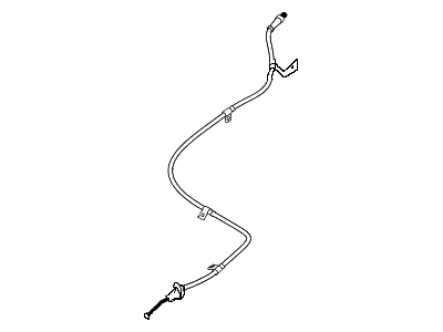 2015 Hyundai Accent Parking Brake Cable - 59770-1R000