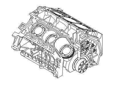 Hyundai 21102-3CA00 Engine Assembly-Short