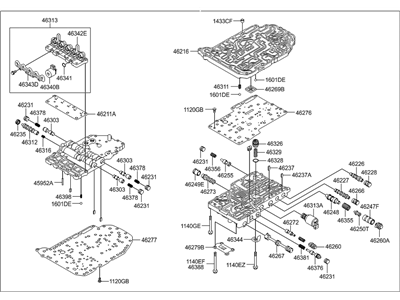 Hyundai 46210-23000 Body Assembly-Automatic Transmission Valve