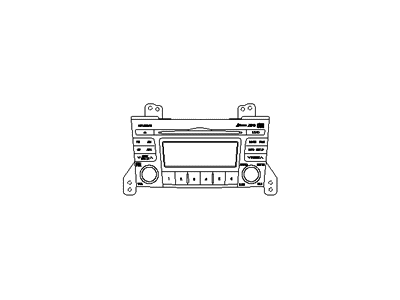 Hyundai 96195-3K150-4N Radio Assembly-Electronic Tune Radio