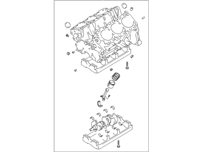 Hyundai 21102-39C00 Engine Assembly-Short