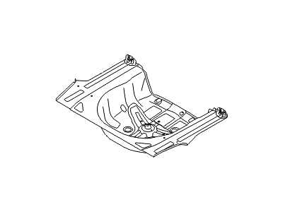 Hyundai 65513-C2000 Panel Assembly-Rear Floor,Rear