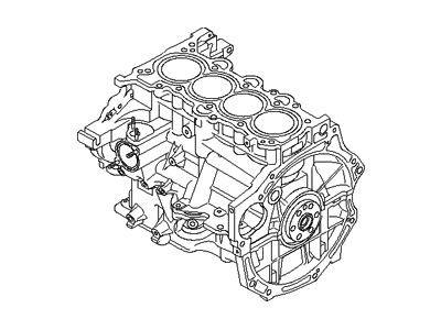 Hyundai 245N2-2BU00-HRM Reman Short Engine