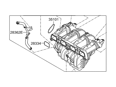 Hyundai 28310-2G810 Manifold Assembly-Intake