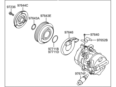 Hyundai 97701-2S601 Compressor Assembly