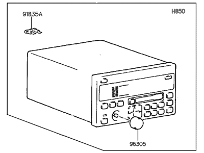 Hyundai 96160-29510 Head Module-Audio