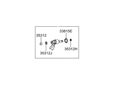 2016 Hyundai Elantra Fuel Injector - 35310-2B350