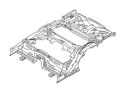 Hyundai 65700-2M000 Member Assembly-Rear Floor Under