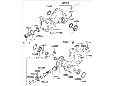 Hyundai 53000-39200 Carrier Assembly-Differential