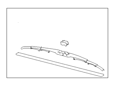 Hyundai 98360-3D050 Passeger Wiper Blade Assembly